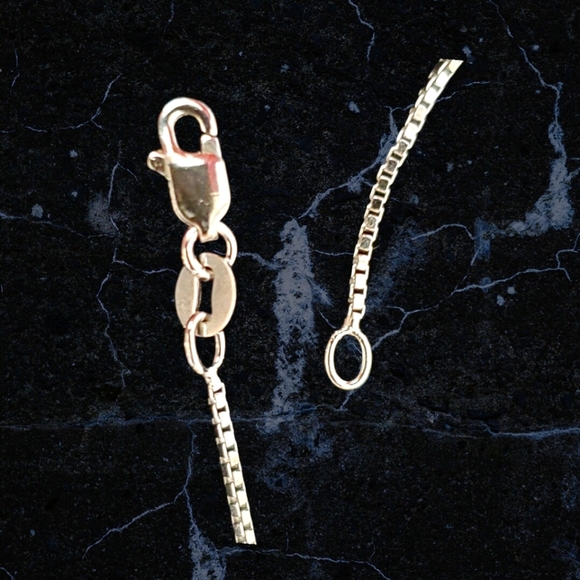 Sterling Silver/Rhinestone Heart Pendant Necklace - Picture 3 of 5